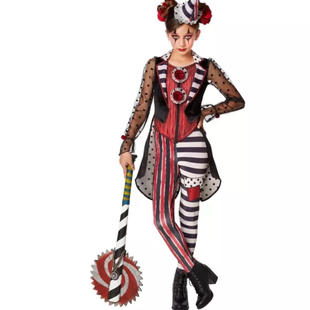 Spirit Black and White Circus Costume for Kids